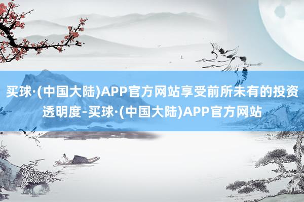 买球·(中国大陆)APP官方网站享受前所未有的投资透明度-买